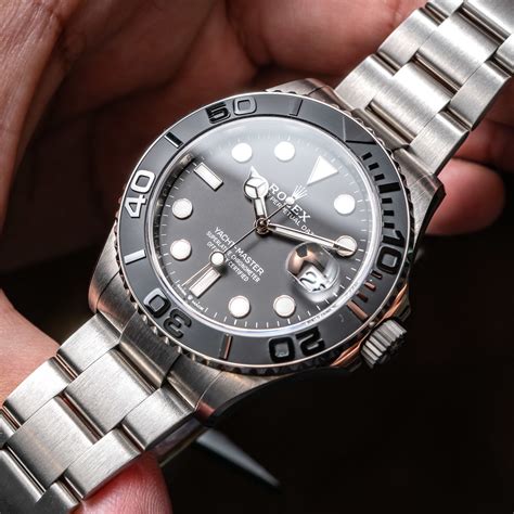 rolex yacht master 42 steel|Rolex titanium yacht master 2023.